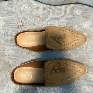 Mi.iM Tan Tassel Loafers
